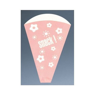 遠藤商事 クレープ袋 (100枚入) ピンク 62-6539-72 1ケース(100枚)（直送品）