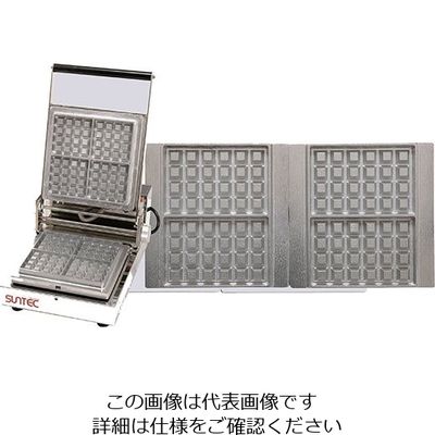 遠藤商事 マルチベーカー 1連式 ベルギーワッフル長角型2個取 62-6537-57 1個（直送品）