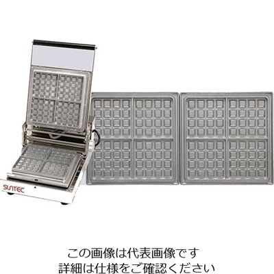 遠藤商事 マルチベーカー 1連式 ワッフル角型1個取 62-6537-60 1個（直送品）