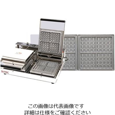 遠藤商事 マルチベーカー 2連式 ワッフル角型1個取 62-6537-70 1個（直送品）