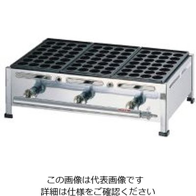 遠藤商事 関西式たこ焼器(28穴) 1枚掛 LPガス 62-6541-52 1個（直送品）