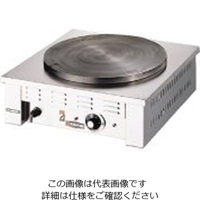 遠藤商事 電気式クレープ焼器 62-6538-18 1個（直送品）