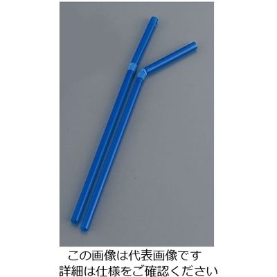 日東ストロー商会 フレキシブルストロー裸 (500本入)紺 LF-621 1ケース(500本) 62-6538-78（直送品）