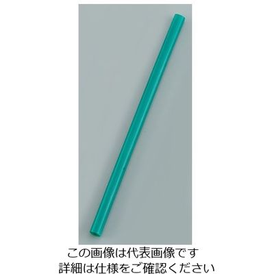 シバセ工業 タピオカストロー ストレート裸 (130本箱入) 緑 No.611 1ケース(130本) 62-6538-80（直送品）