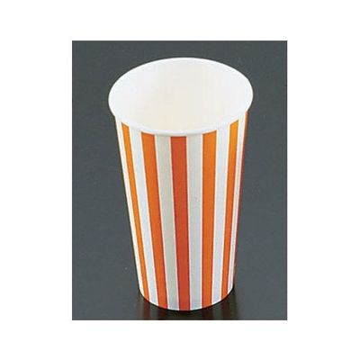 遠藤商事 紙コップ(コールド用)SCMー545 ストライプ (500入) 62-6538-89 1ケース(500個)（直送品）