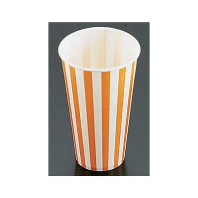 遠藤商事 紙コップ(コールド用)SCMー400 ストライプ (1400入) 62-6538-90 1ケース(1400個)（直送品）