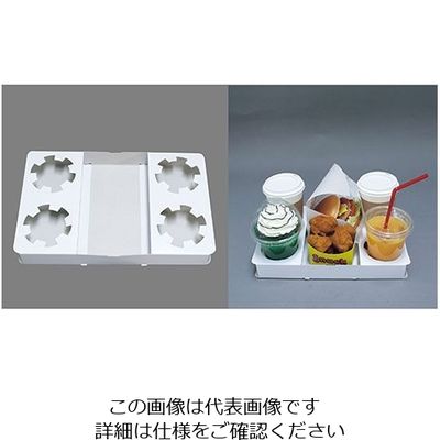 水野産業 バーガートレー No.2(50枚入) 01254 1ケース(50枚) 62-6539-44（直送品）