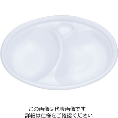 中央化学 SDビストロ M24ー18仕切付 本体 (50入)白 62-6540-38 1ケース(50個)（直送品）