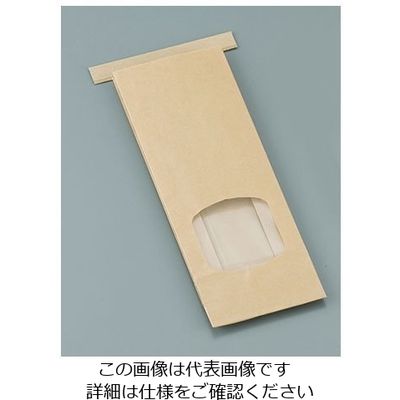 水野産業 クラフト窓付きティンタイ袋(ワイヤー付) S(500枚入) 62-6540-82 1ケース(500枚)（直送品）