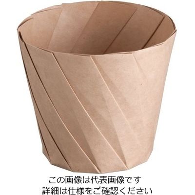 遠藤商事 おりがみカップ(20枚入) 小 茶 62-6541-05 1ケース(20個)（直送品）