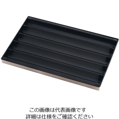 三能ジャパン食品器具 アルミ フランスパン天板 5連 SN1595 1個 62-6548-10（直送品）