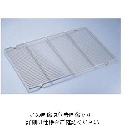 シンドー マトファ 角網足付(ステンレス) 500×350mm 08802 1個 62-6553-58（直送品）