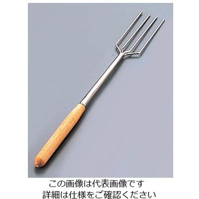 田中糧機製作所 (T)木柄チョコレートフォーク 4本先 62-6555-43 1個（直送品）