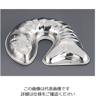 久保寺軽金属工業所 ブリキ ケーキ型 しゃち 62-6568-65 1個（直送品）