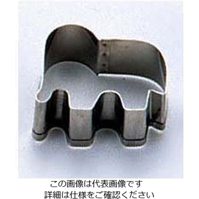 田中糧機製作所 18ー8クッキー抜型 ゾウ 62-6575-11 1個（直送品）