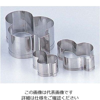 田中糧機製作所 18ー8 クッキー抜型 クローバー 大 62-6574-71 1個（直送品）