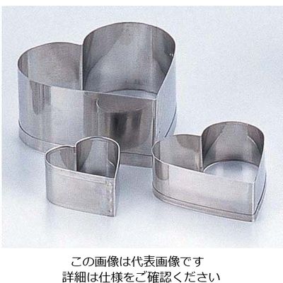 田中糧機製作所 18ー8 クッキー抜型 ハート 小 62-6574-76 1個（直送品）
