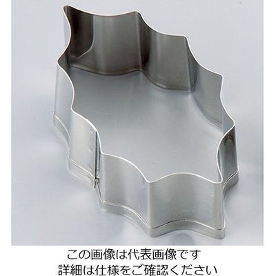 田中糧機製作所 18ー8 クッキー抜型 ヒイラギ 大 62-6574-94 1個（直送品）