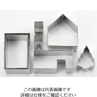 タイガークラウン 18ー0クッキー抜型 クッキーハウス No.1743 1個 62-6575-31（直送品）