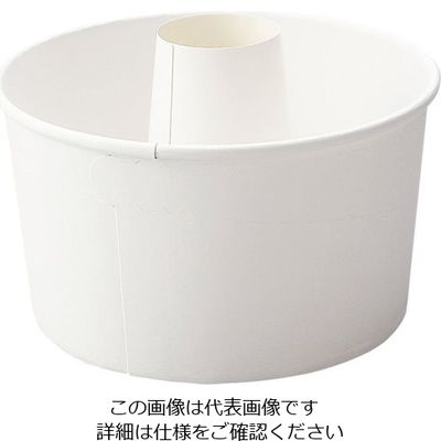 天満紙器 ロールシフォンカップ 白無地 (25枚入) RS101 1ケース(25枚) 62-6576-91（直送品）