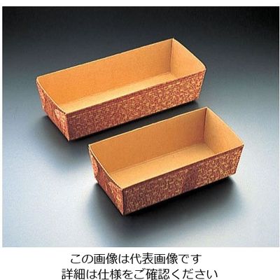 天満紙器 ベーキングトレー リーフ柄長方型 (50枚入) CT-206 1ケース(50枚) 62-6576-98（直送品）