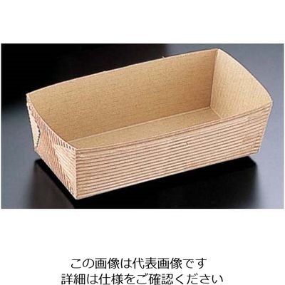 天満紙器 ベーキングトレー 茶無地 (50枚入) CT-602 1ケース(50枚) 62-6577-04（直送品）