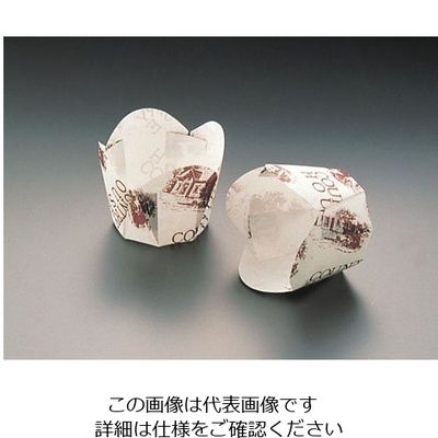 天満紙器 チューリップカップ白(100枚入) M-303 1ケース(100枚) 62-6577-29（直送品）