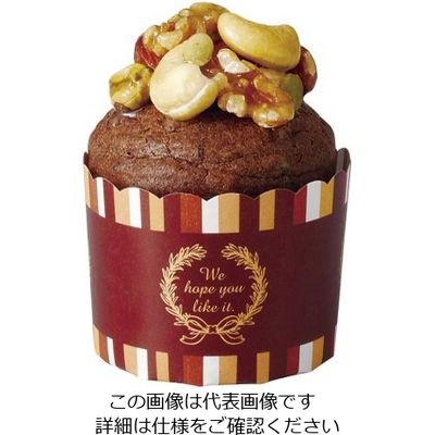 天満紙器 ペットマフィン (100枚入) ローレルストライプ MS742 1ケース(100枚) 62-6577-41（直送品）