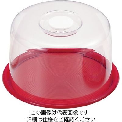 曙産業 深型 ラブリーハット 中 レッド 62-6579-54 1個（直送品）