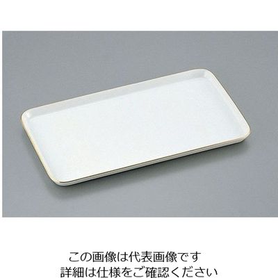 よし与工房 陶器製 ケーキトレー角型(金線入) EM-17-WS 1個 62-6580-17（直送品）