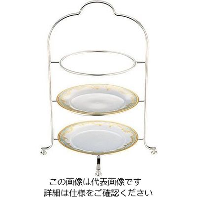 三宝産業 UK18ー8 3段ハイティースタンド 小 62-6580-39 1個（直送品）