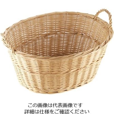 萬洋 柳 パンカゴ小判耳付 大 16ー759L 62-6580-81 1個（直送品）