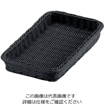 トーダイ PPベーカリーバスケット 角型ブラック 32型 62-6582-54 1個（直送品）