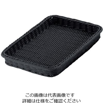 トーダイ PPベーカリーバスケット 角型ブラック 36型 62-6582-55 1個（直送品）