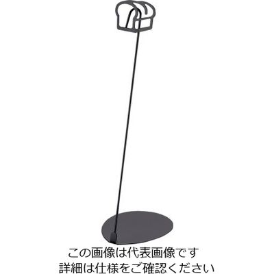 三宝産業 パン屋さんのPOPスタンド 食パン 20cm ブラック 62-6583-10 1個（直送品）