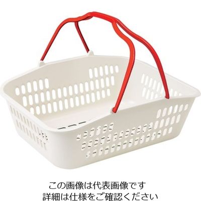 よし与工房 セルフバスケット 深型YKー1500ーV レッド 62-6583-35 1個（直送品）