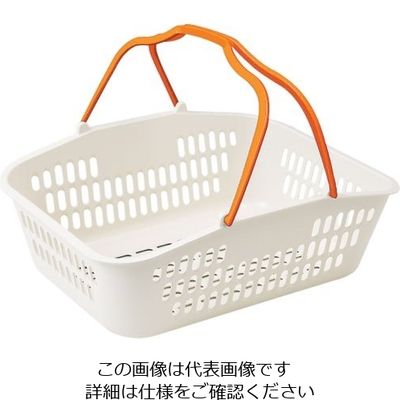 よし与工房 セルフバスケット 深型YKー1500ーV オレンジ 62-6583-37 1個（直送品）