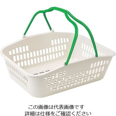 よし与工房 セルフバスケット 深型YKー1500ーV グリーン 62-6583-38 1個（直送品）