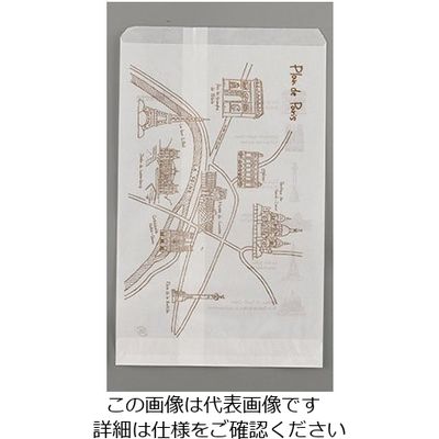 水野産業 グラシン紙袋 プランデパリ(100枚入) 62-6583-59 1ケース(100枚)（直送品）