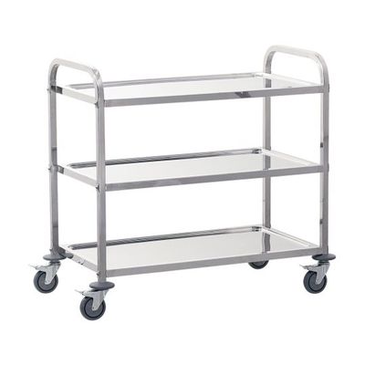 遠藤商事 TKG サイレント キッチンワゴン 3段 L 62-6588-94 1個（直送品）