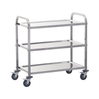 遠藤商事 TKG サイレント キッチンワゴン 3段 M 62-6588-95 1個（直送品）