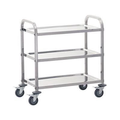 遠藤商事 TKG サイレント キッチンワゴン 3段 S 62-6588-96 1個（直送品）