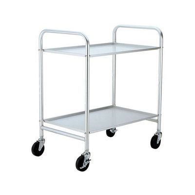 遠藤商事 SAアルミ製キッチンワゴン 2段 62-6589-04 1個（直送品）