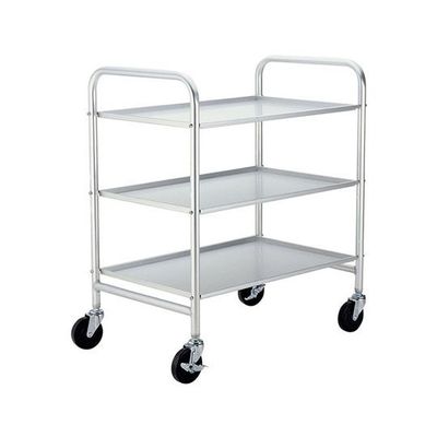 遠藤商事 SAアルミ製キッチンワゴン 3段 62-6589-05 1個（直送品）