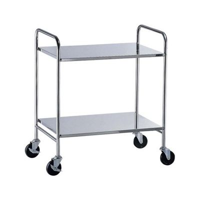 遠藤商事 TKG 18ー8衛生フラットワゴン 2段 ゴム車 62-6589-06 1個（直送品）