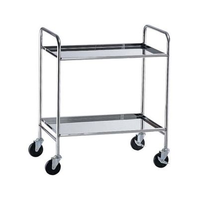 遠藤商事 TKG18ー8衛生サイドアップワゴン2段 ゴム車 62-6589-10 1個（直送品）