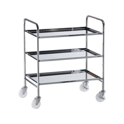 遠藤商事 TKG18ー8衛生サイドアップワゴン3段 ナイロン車 62-6589-13 1個（直送品）