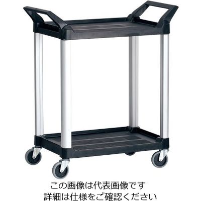 Trust トラスト Hi5ユーティリティーカート S2段 ブラック 4010 1個 62-6590-47（直送品）