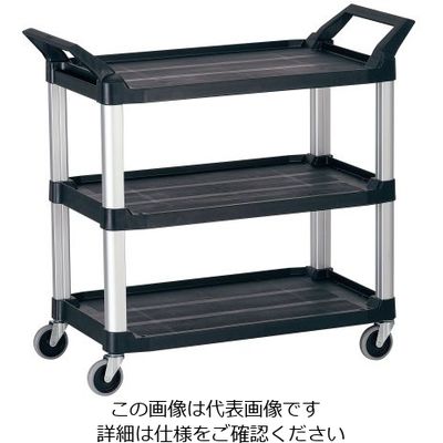 Trust トラスト Hi5ユーティリティーカート L3段 ブラック 4021 1個 62-6590-51（直送品）