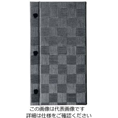 えいむ ホック式チェックメニューブック MBー315 タテ小 グレーブラック 61-7997-76 1個（直送品）